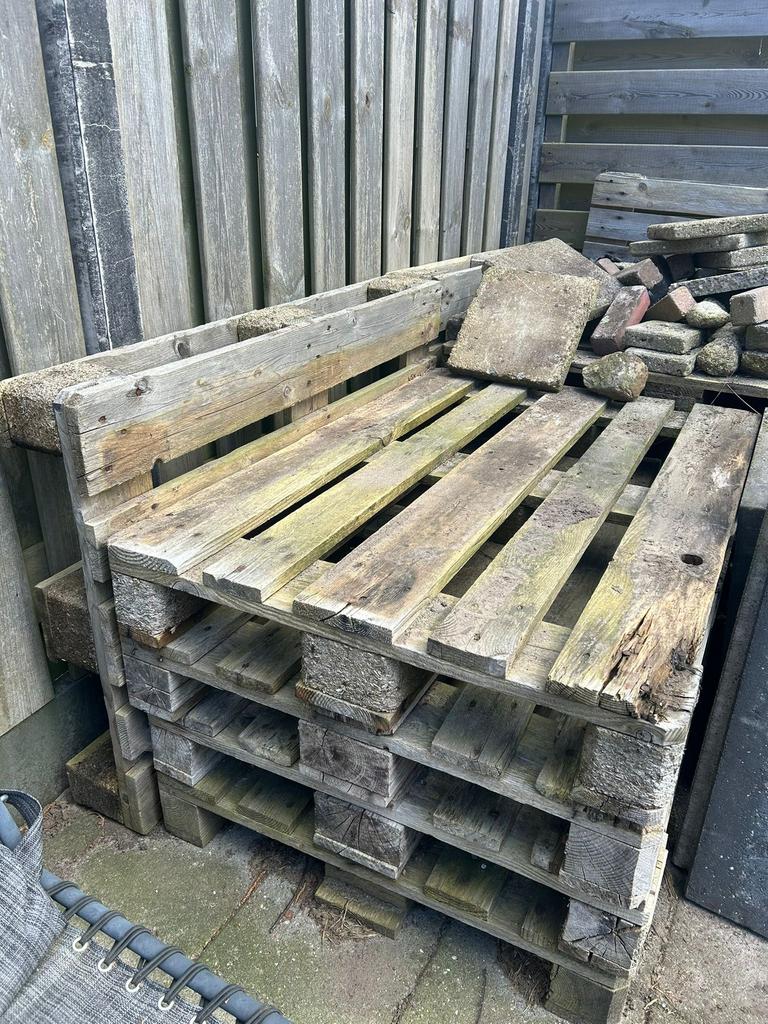 Euro EPAL pallets 12 stuks gratis ophalen, Doe-het-zelf en Verbouw, Hout en Planken, Ophalen, Gebruikt, 50 mm of meer, Pallet