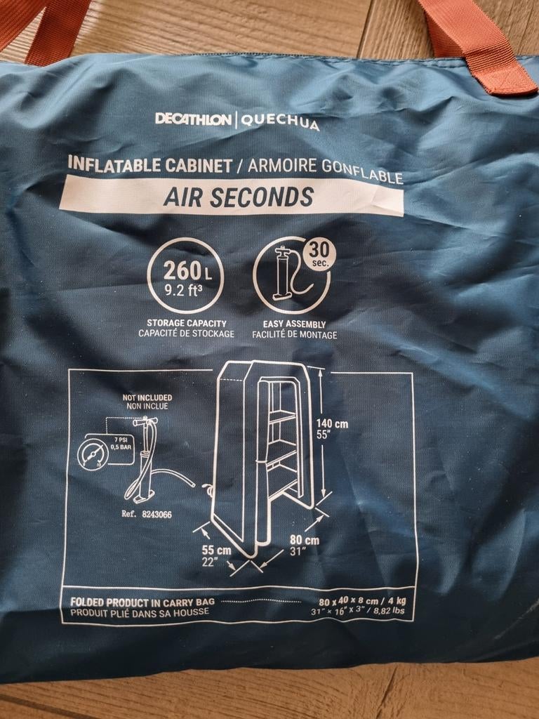 Decathlon Quechua Opblaasbare Kast Air Seconds, Caravans en Kamperen, Tenten, Ophalen