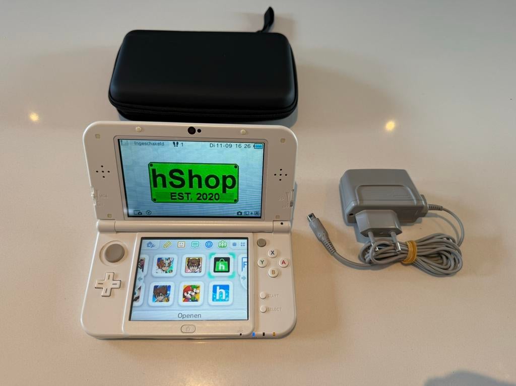 New Nintendo 3DS XL - dual IPS + 128GB microSD + hShop, Spelcomputers en Games, Spelcomputers | Nintendo 2DS en 3DS, Wit, 3DS XL