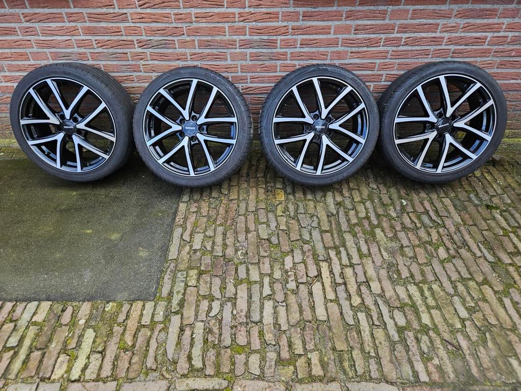 Zomerbanden met velg golf 7, Auto-onderdelen, Banden en Velgen, Ophalen, 18 inch, Gebruikt, Personenwagen
