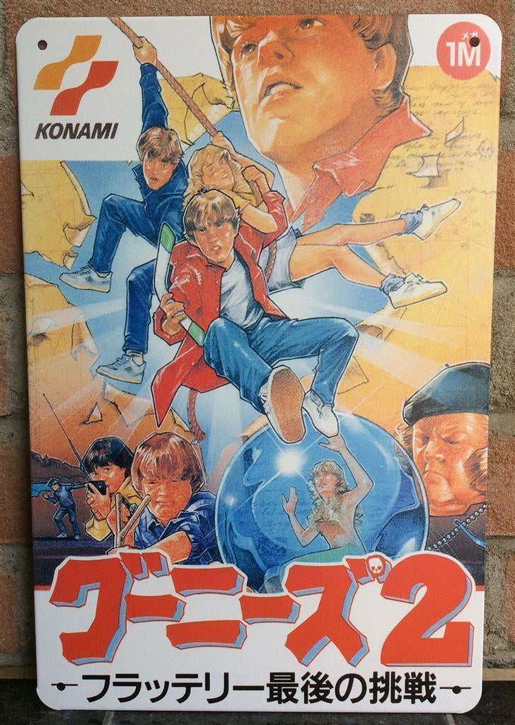 the GOONIES MSX KONAMI NES Metalen Wandbord, Spelcomputers en Games, Games | Overige, 1 speler, Ophalen of Verzenden, Nieuw, Vanaf 3 jaar