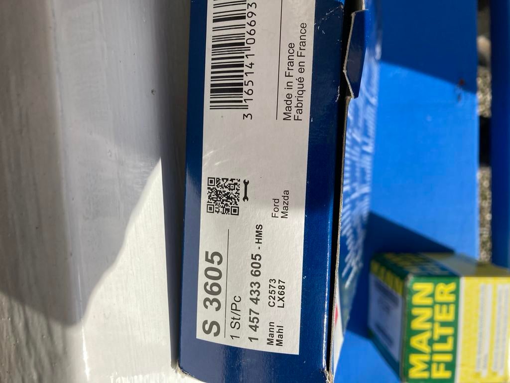 Oliefilter en luchtfilter voor Ford Fiesta IV 1.3, Auto-onderdelen, Ophalen, Nieuw, Ford