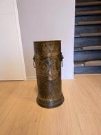 Paraplubak Vintage Messing reliëf zeilboot, Huis en Inrichting, Woonaccessoires | Paraplubakken, Ophalen, Gebruikt, Overige materialen