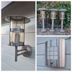 Set RVS buitenlampen, Bewegingssensor, Minder dan 50 watt, Ophalen of Verzenden, Netvoeding