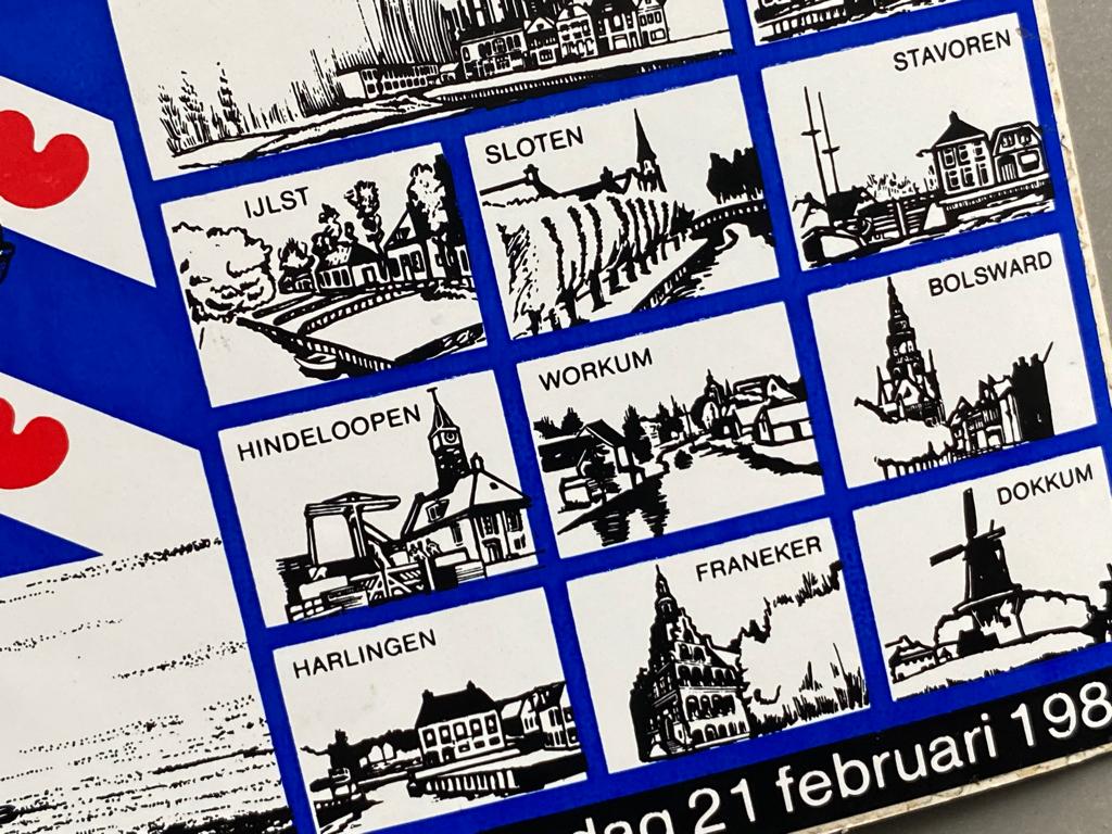 Sticker elfstedentocht 21 februari 1985, Verzamelen, Ophalen of Verzenden, Zo goed als nieuw, Sport