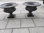 2 Prachtige gietijzeren tuinvazen bloempotten plantenschalen, Tuin en Terras, Tuinvazen, Ophalen