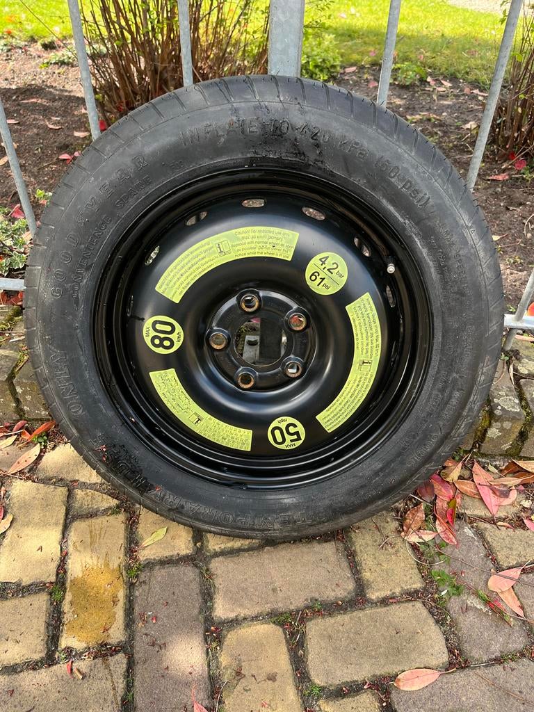 Noodwiel thuiskomer Mercedes B klasse, Ophalen, Gebruikt, Banden en Velgen, Overige maten