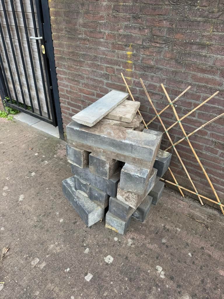 Stenen voor plantenbak in de tuin, Tuin en Terras, Bloembakken en Plantenbakken, Ophalen, Steen, Gebruikt, 100 cm of meer