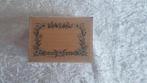 Nette houten stempel bloemen kader, X8644 Stamp City, Hobby en Vrije tijd, Stempelen, Ophalen of Verzenden, Zo goed als nieuw