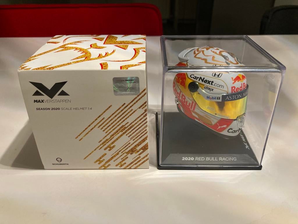 Max Verstappen helm 1/4 season 2020, Ophalen of Verzenden, Nieuw, Formule 1
