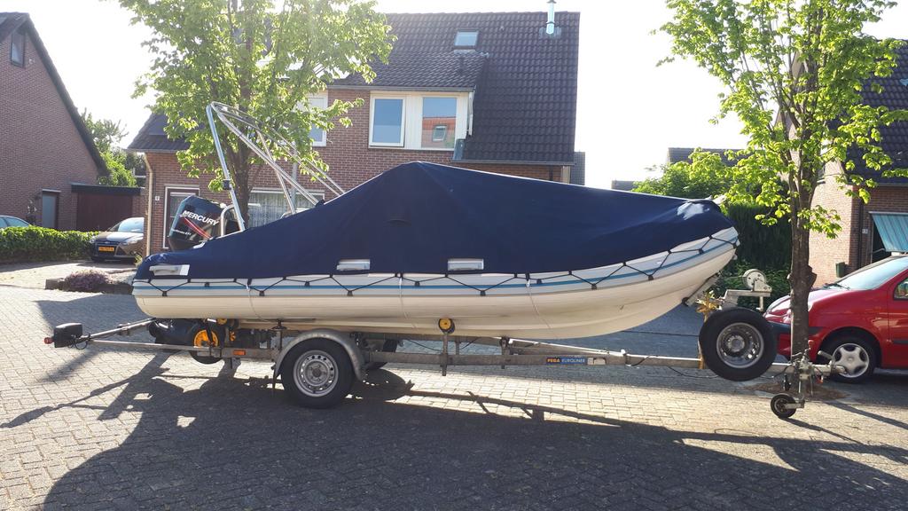 SACS RIB met Mercury buitenboordmotor, Watersport en Boten, Rubberboten, Gebruikt, Overige merken, Overige materialen, Minder dan 70 pk
