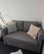 Slaapbank licht grijs, Ophalen, Tweepersoons, 75 tot 100 cm, Zo goed als nieuw