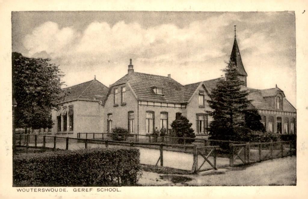 Wouterswoude Gereformeerde school # 998, Verzenden, 1920 tot 1940, Ongelopen, Friesland
