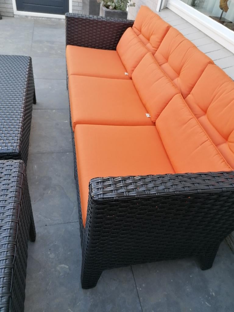 Borek loungeset, Tuin en Terras, Tuinsets en Loungesets, Ophalen, 5 zitplaatsen, Kunststof, Gebruikt