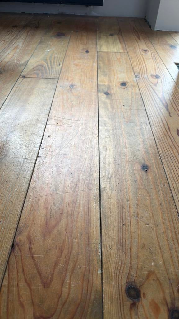 Echt houten massieve vloer +~ 50 m2, Ophalen, Zo goed als nieuw, 10 m² of meer, 10 tot 30 cm