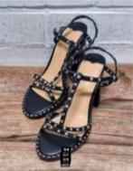 SIREN - Prachtige leren sandalen met hak maat 35 - Nieuw, SIREN, Pumps, Zwart, Nieuw