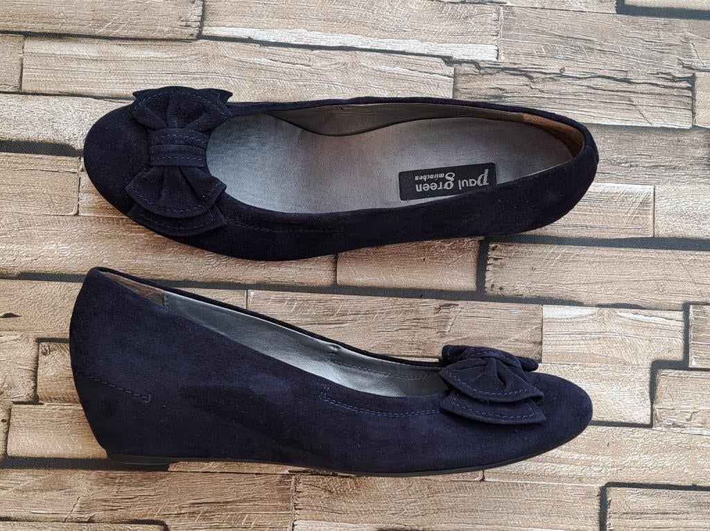 PAUL GREEN - elegante suède leren ballerina's maat 41, Kleding | Dames, Schoenen, Ballerina's, Zo goed als nieuw, Paul Green, Verzenden