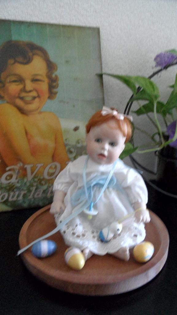 Schattig vintage Punkin Seed popje in stolp, Verzamelen, Poppen, Ophalen of Verzenden, Zo goed als nieuw, Pop