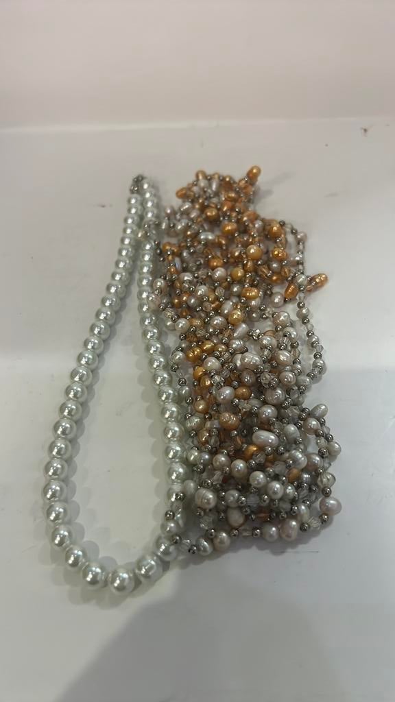 Twee antieke halskettingen, Sieraden, Tassen en Uiterlijk, Kettingen, Ophalen of Verzenden, Zo goed als nieuw, Overige materialen