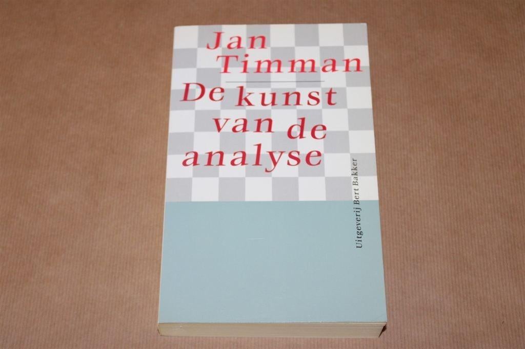 De kunst van de analyse. Jan Timman. Schaken., Boeken, Ophalen of Verzenden, Gelezen, Overige onderwerpen