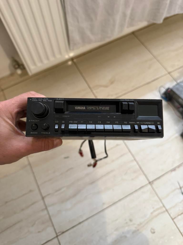 Yamaha YCR-30 Cassette Receiver - Vintage Autoradio, Ophalen of Verzenden, Gebruikt