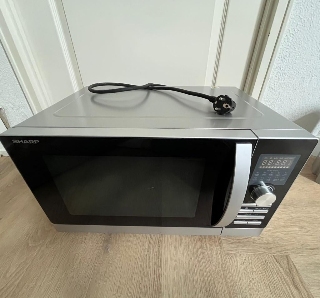Sharp R860S combi-magnetron magnetron + grill + hetelucht, Witgoed en Apparatuur, Magnetrons, Ophalen, Zo goed als nieuw, Grill