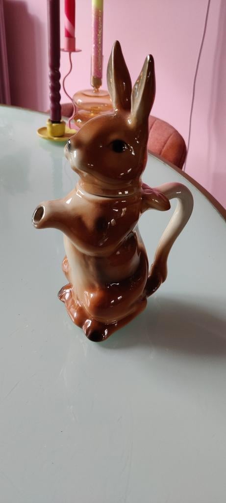 Vintage haas, konijn theepot, keramiek, Ophalen
