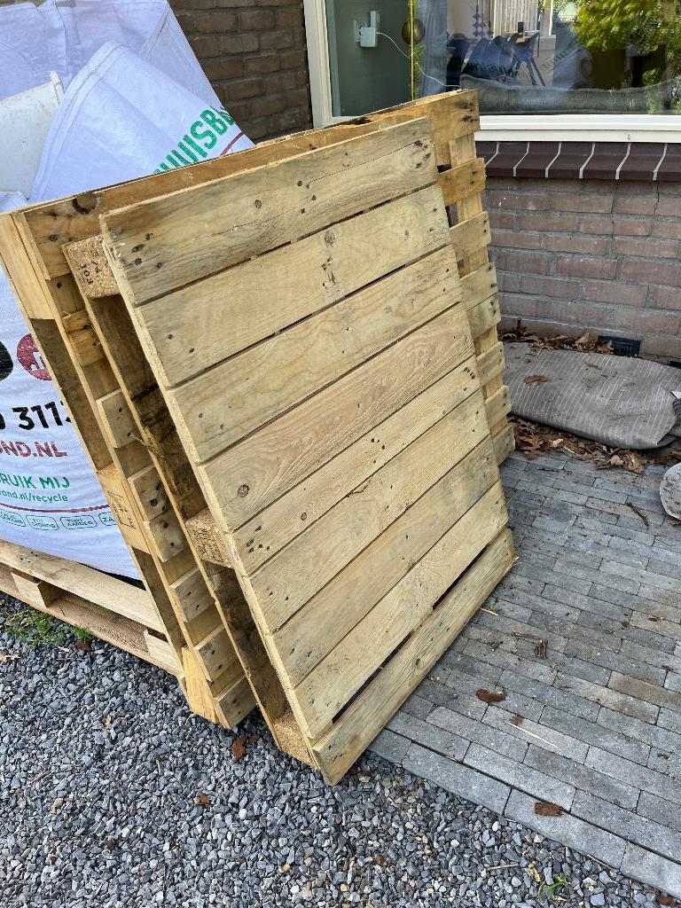3 Pallets gratis af te halen, Ophalen, Gebruikt, Pallet, Minder dan 200 cm