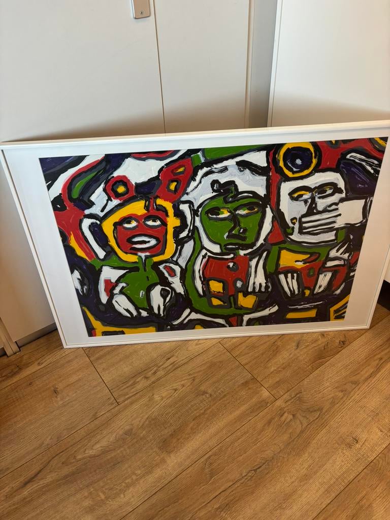 Ad van hassel, horen, zien, zwijgen mooie zeefdruk, Ophalen