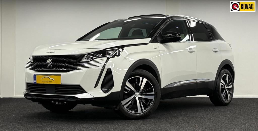 Peugeot 3008 1.6 PureTech GT*181PK*Panodak*DealerOh*Navi*Cam, Auto's, Gebruikt, 4 cilinders, 181 pk, Wit