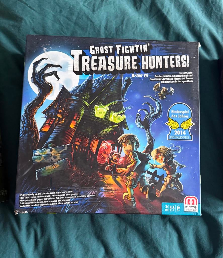 Treasure Hunters Bordspel - Spookhuis Avontuur!, Hobby en Vrije tijd, Gezelschapsspellen | Bordspellen, Drie of vier spelers, Ophalen of Verzenden