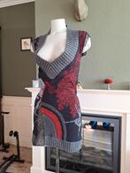 Desigual gezicht mini jurk trui tuniek M 38, Maat 38/40 (M), Verzenden, Zwart, Desigual