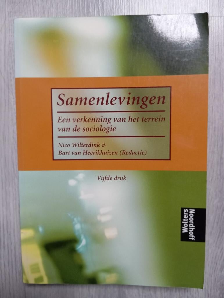 Studieboek Samenlevingen: Een verkenning van de sociologie, Boeken, Ophalen of Verzenden