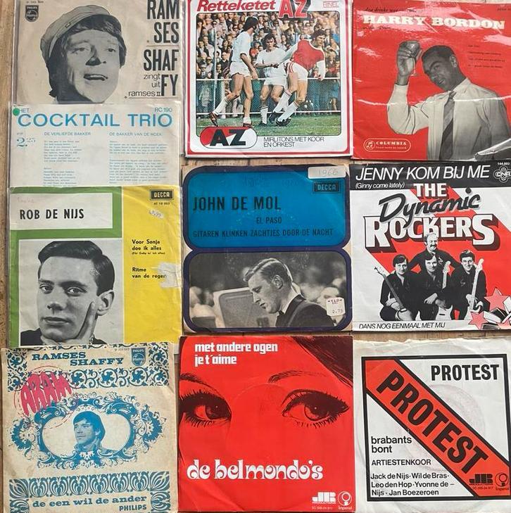 10 Nederlandstalige singles incl verzenden 28,50, Cd's en Dvd's, Vinyl | Verzamelalbums, Ophalen of Verzenden, Zo goed als nieuw