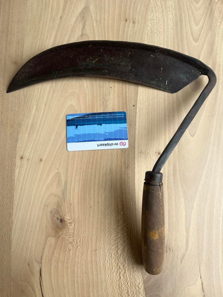 Antieke zeis/sikkeltje - Klein model voor tuinwerk, Ophalen of Verzenden, Gebruikt, Sikkel