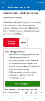 Uitstapje naar keuze voor 4 personen. Postcodeloterij, Tickets en Kaartjes