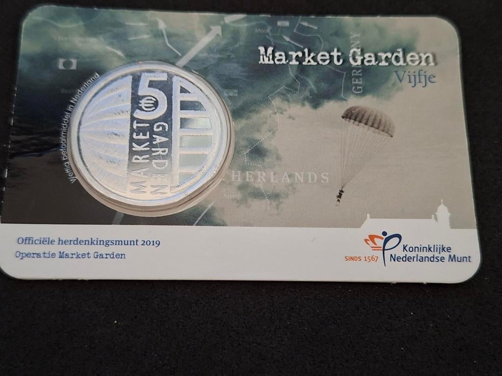 5 Euro coincard Market Garden., Ophalen of Verzenden, Koningin Beatrix, Euro's