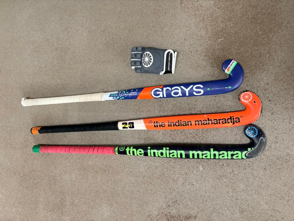 Drie hockey sticks en een handschoen, Ophalen, Gebruikt, Stick