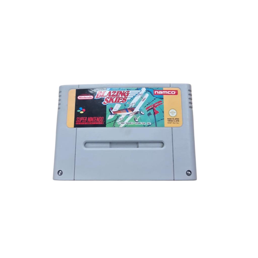 Blazing Skies SNES Game, Bandai Namco Entertainment, Zo goed als nieuw, https://www.bandainamcoent.com/contact, 23-1, Shibaura 3-chome, Minato-ku, Tokyo 108-0023, Japan