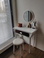 Kaptafel set met krukje en spiegel. Ophalen in Amsterdam, Ophalen of Verzenden, Gebruikt, 50 tot 100 cm, Minder dan 100 cm