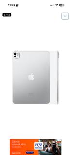 Apple iPad Pro (M4) 11 inch (2024) 2TB 5G Zilver A grade, Computers en Software, Apple iPads, 11 inch, Ophalen of Verzenden, Zo goed als nieuw