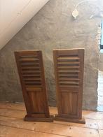 Set van 2 houten / louvre luiken, Ophalen, Gebruikt