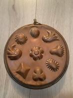 Antieke koperen poffertjespan met diverse vormen, Ophalen of Verzenden