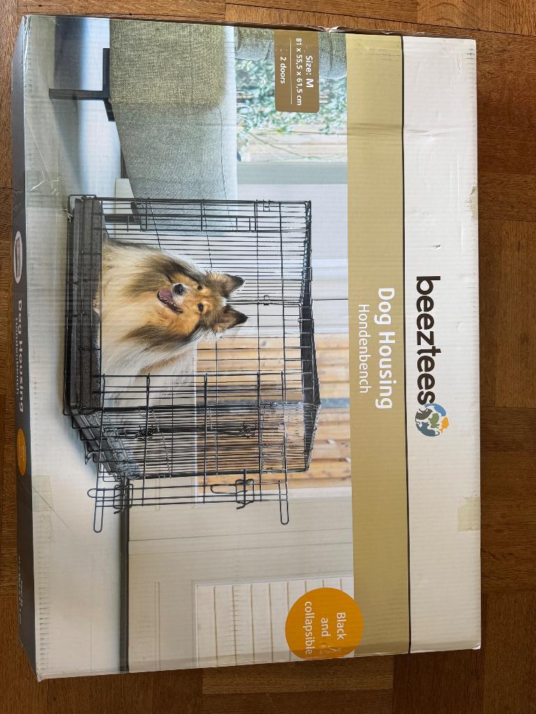 Hondenbench maat M Beeztees, Dieren en Toebehoren, Ophalen, Zo goed als nieuw