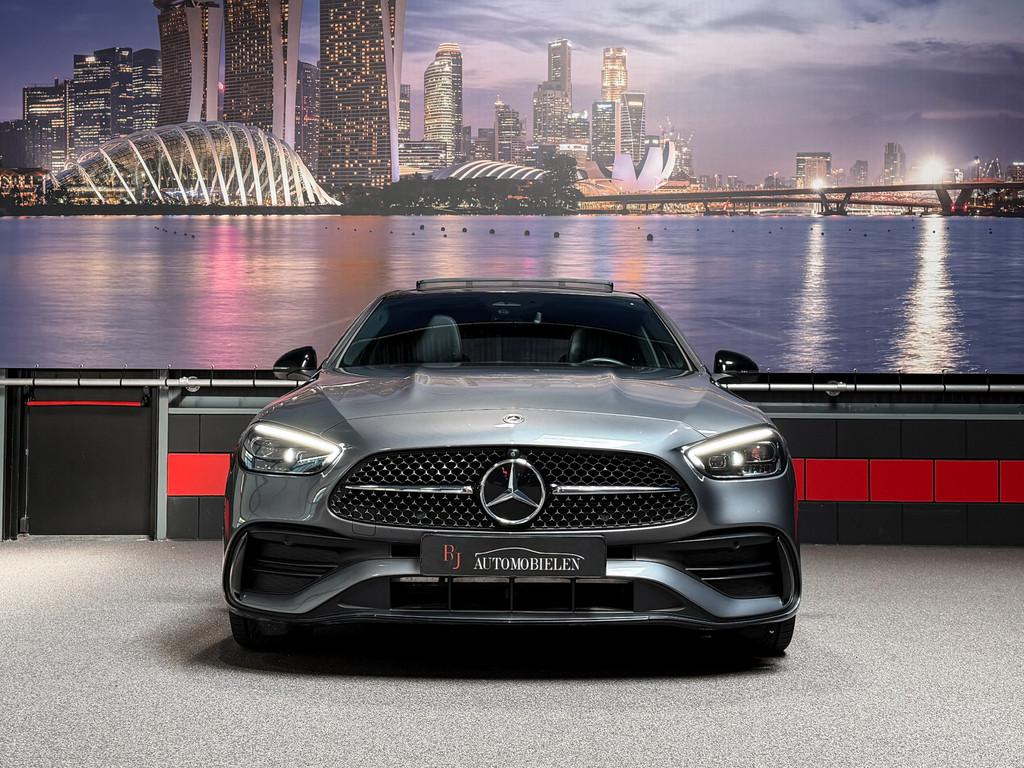 Mercedes-Benz C-Klasse C300 e AMG |Memory|HeadUp||Sfeer|Pano, Auto's, Automaat, 12 maanden, Achterwielaandrijving, 4 cilinders