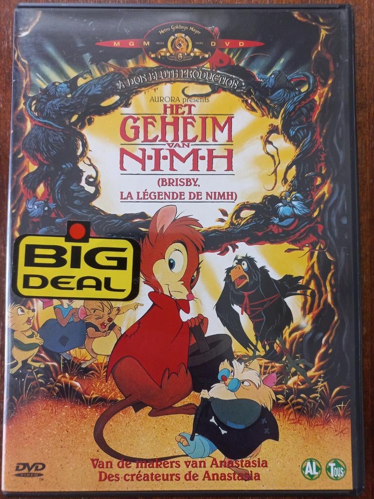 Het Geheim van NIMH (Brisby, La Légende de NIMH) DVD, Avontuur, Gebruikt, Alle leeftijden, Ophalen of Verzenden