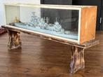 Uniek NL oorlogsschip 170 cm!! In glazen vitrine, Ophalen, Gebruikt, Nvt, Nvt