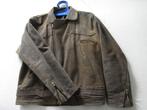 Leren jas, geruwd leder Voor dames/ heren., Ophalen of Verzenden, Zo goed als nieuw, Maat 52/54 (L), Beige