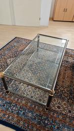 Salontafel chroom met messing, Huis en Inrichting, Tafels | Salontafels, Ophalen, 100 tot 150 cm, 50 tot 100 cm, Minder dan 50 cm