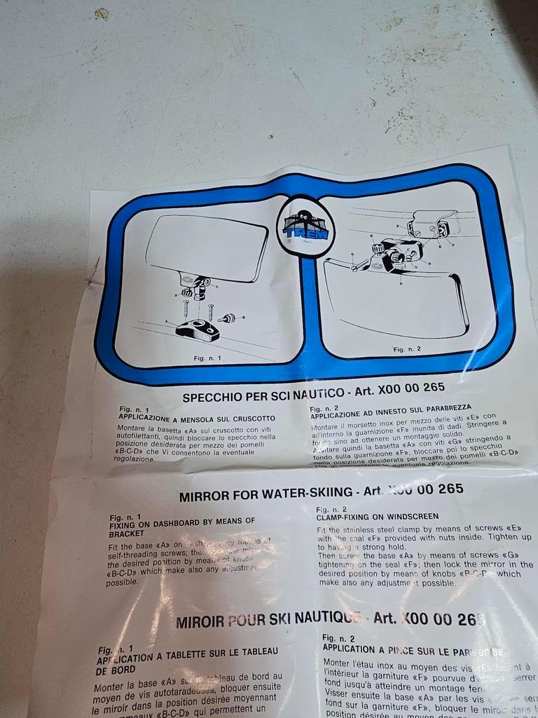 RVS achteruitkijkspiegel voor speedboten, Watersport en Boten, Ophalen of Verzenden, Nieuw